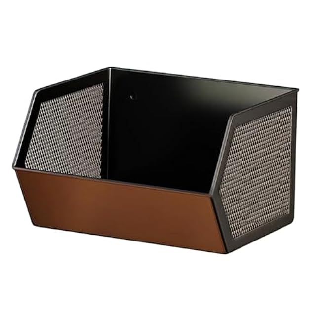 Hanging Kitchen Shelf with Anti-Rust Coating Stable Organizer for Refrigerator Made of Steel with Ventilation Grilles Space-Saving and Practical for, S