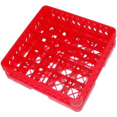 Vollrath Traex (TR6B) Full Size Glass and Stemware Rack (25-Compartment, Beige)