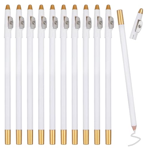 12 Pieces Eyebrows Pencils With Built-in Sharpener - Makeup Pencil for Edge Hairline, Razor Trace, Beard Guide and Shaping