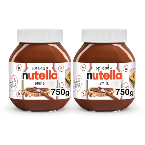 Nutella Hazelnut Spread With Cocoa For Breakfast, 26.5 Oz Jar (Pack of 2)