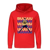 TONGQUD Boys' Hooded Sweatshirt Casual Pullover Hoodie Long sleeve Top Cotton Kids Jumper Fashion Youth Clothes Age 4-13 (UK, Age, 11 Years, 12 Years, Regular, Red)