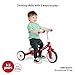 Radio Flyer Triple Play Trike, For Ages 1-3, 3-in-1 Ride-On, Tricycle or Balance Bike, Tool-Free Transformation, Adjustable Padded Seat, Pedal Storage, Ringing Bell, Steel Frame, Tricycle for Toddlers