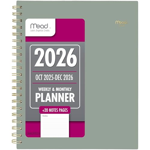 Mead 2026 Planner, Weekly & Monthly, 15-Month, 8-1/2" x 11",