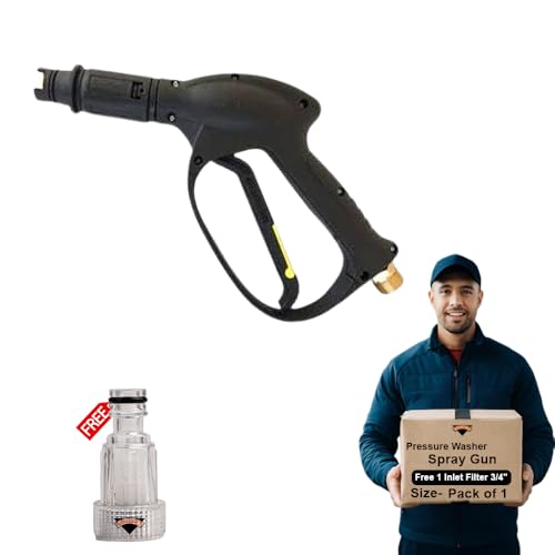 Image of Pressure Washer Water Spray Gun for Car Wash Floor Cleaning | Free Inlet Filter | Suitable for every Pressure Washer | Universal Fitting | Durable | Premium Quality
