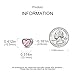 HONGRUI 925 Sterling Silver Charm for Bracelets Necklace Fashion Heart Bow Flower Family Butterfly Pendant Bead Charm for Women Festival jewelry gifts (pink infinite)