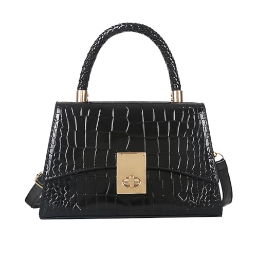 Women Small Crossbody Bags Patent Leather Shoulder Bag Handbags Ladies Cute Purses Mini Top Handle Clutches