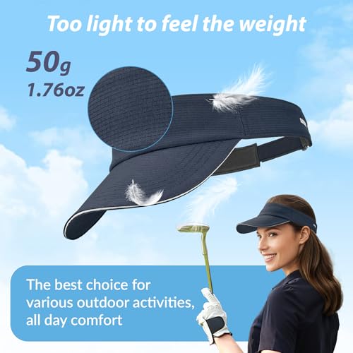 Image of Sukeen Women's Adjustable Fit Runners Lightweight Comfort Performance Visor, Sports Sun Visor One Size Fits Most