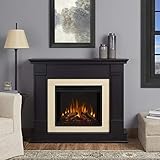 Real Flame G8600E Silverton Electric Fireplace, Black