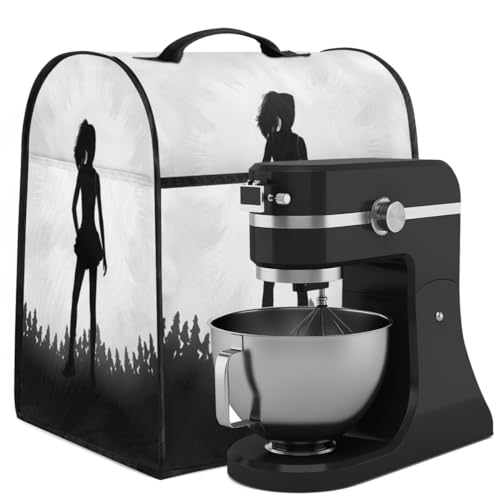 Coffee Maker Cover Cheerleading Girl Kitchen Appliance Covers Small Appliance Covers Blender Cover Juicer Cover Dust Covers for Kitchen Appliances with Top Handle and Pockets,Washable,B454