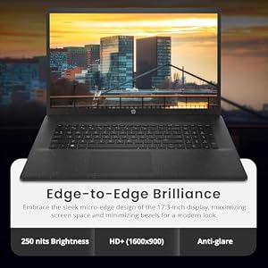HP 17.3 Inch 2026 Edition Business Laptop, Intel Core 5 120U, 16GB RAM, 512GB SSD, WI-FI 6, Anti-Glare Display, Windows 11 with Office 365 for The Web — photo 2 of 6