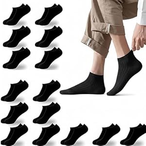 Vktaliphar 15 Paar Sneaker Socken Damen und Herren, Baumwolle Sneakersocken Atmungsaktiv, Kurze Halbsocken Unisex (taglie 36-42)