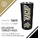 Campus Colors NCAA Stainless Steel Tumbler perfect for Gameday - 18 oz - Double Walled - Keeps Drinks Perfectly Insulated (Central Florida Knights - Black)