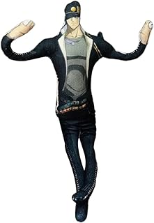 Anime JJBA Plush Giorno Giovanna Plush Figure Twistable Plushies Doll Poseable Funny Cartoon Stuffed Animals Hug Pillow Cushion Sofa Decoration Gifts