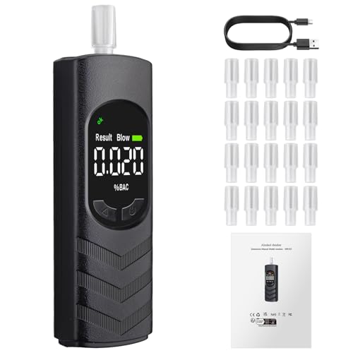 Proster Etilometro Portatile Certificato con Display LCD Digitale Test Rapido