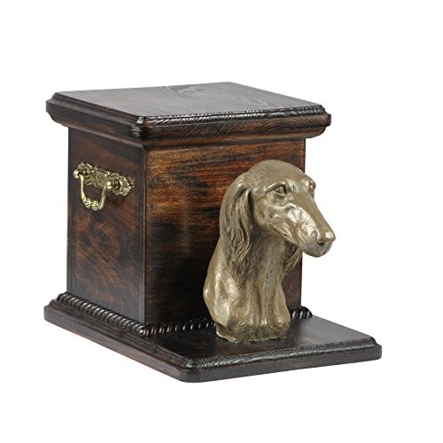 Urne pour lévrier Saluki, une statue en bronze dans votre salon - 3