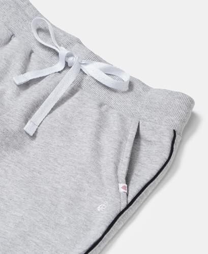 Image of Jockey AG68 Girls Super Combed Cotton French Terry Graphic Printed Relaxed Fit Joggers