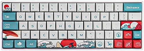 Sunzit Keycaps, 104 PBT Keycaps XDA Profile Keycaps Full Set Keycap Dye-Sublimation Keycap for Cherry Mx Switch Mechanical Keyboard (Only Sell Keycaps)