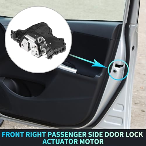 Image of X AUTOHAUX Replacement Front Right Passenger Side Power Door Lock Actuator Motor for Toyota 4Runner 2003-2009 for Toyota Camry 2002-2006 Door Latch Actuator Assembly No.690300C060 Black