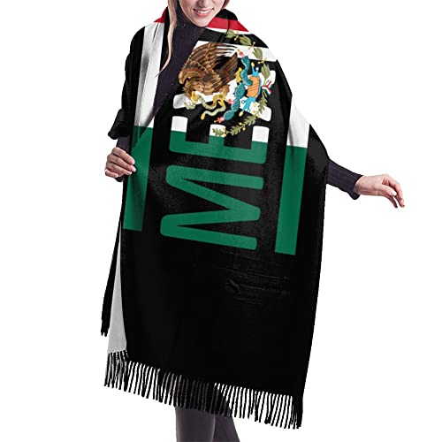 Muay Thai Womens Winter Scarf Cashmere Feel Shawl Wrap Soft Warm Blanket Scarves Fringe Scarf2