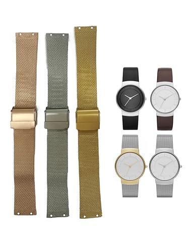 NZZXTO pXeXX`[rvoh Skagenrvp ˂t SKW2075 SKW2076 SKW2058V[Y(18mm sb`10mm), S[h, 18mm, ~l[[B