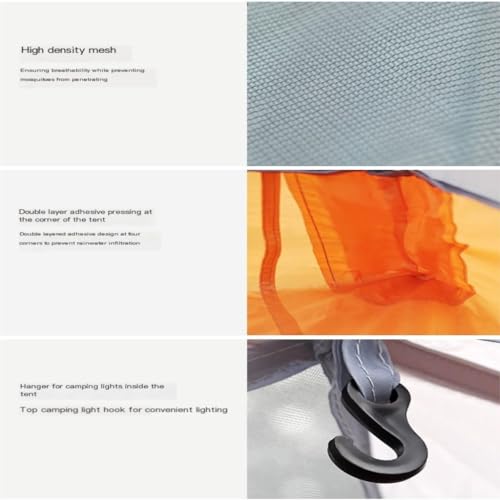 Carpa de camping doble capa al aire libre impermeable y ligera miniatura 7