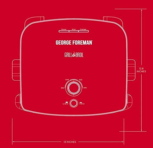 George Foreman GBR5750SBLQ Grill & Broil 7-in-1 Electric Indoor Grill, Broiler, Panini Press, and Waffle Maker, Black, ONE SIZE - Thumbnail 4