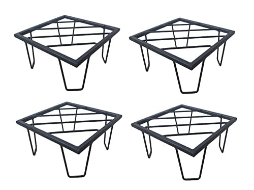 Klassic Square Pro Metal Plant Stand/Pot Stand | Plant Stand for Balcony | Pot Stand for Indoor Plants | Planter Stand (Black, Pack of 4) (B0B3T4WNW8) Amazon Price History, Amazon Price Tracker