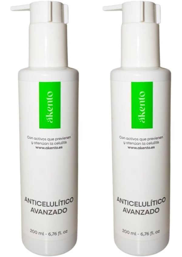 PACK 2 Anticelulíticos Akento. Elimina y previene la celulitis