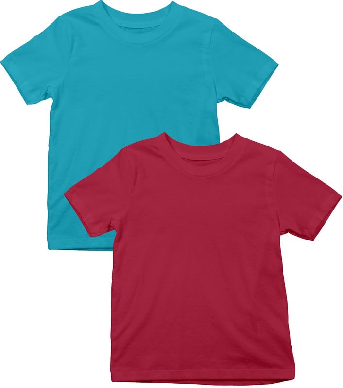 Image of XENOVAURBAN Kids Unisex Combo Round Neck Cotton T-Shirt - P