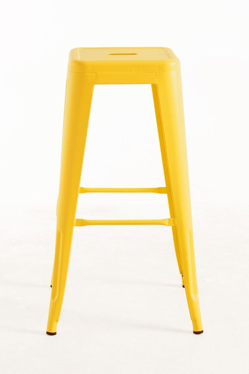 Regalos Miguel - Pack 2 Taburetes Torix Altos 76 cm - Amarillo Cuarzo