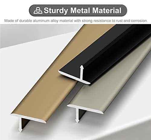 Barre de transition pour tapis et sol bande en T découpable de 270 cm de long - 4