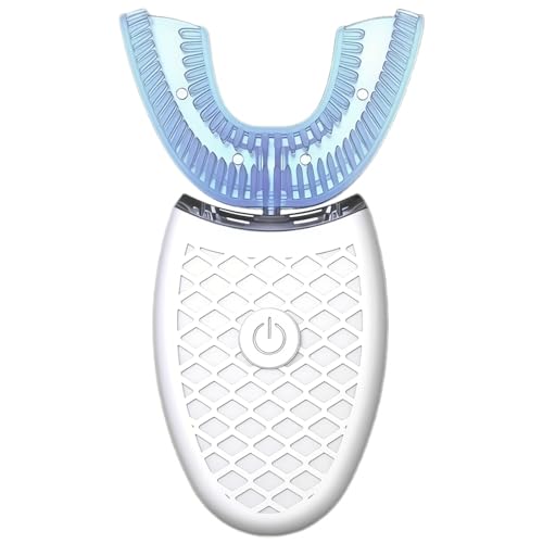 Brosse à dents électrique en U pour dents sensibles avec tête silicone souple