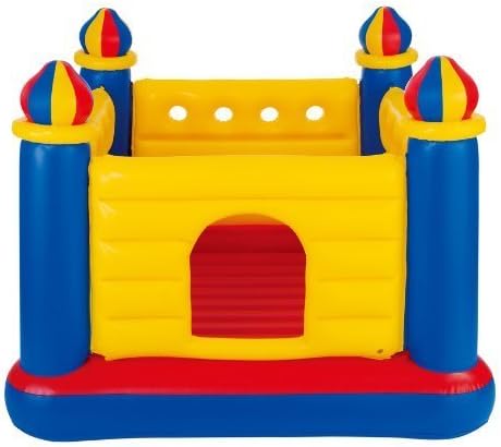 Intex Jump-O-Lene Castle Bouncer 69" x 69" x 53" Or 1.75m x 1.75m x 1.35m for Kids Age 3-6