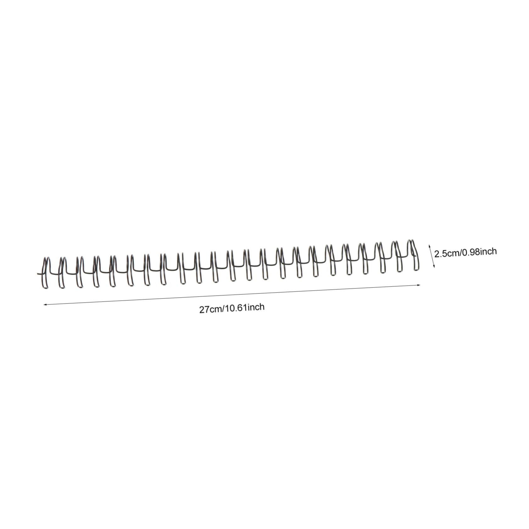 DOITOOL 50piezas Cuaderno De Sueltas De Doble Espiral Alambre De Encuadernación Material Metálico Para Encuadernación De Papelería Casa Oficina