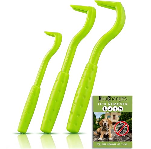 HouChanges 3Pcs Tick Remover Tool,Painlessly Tick for Dogs Cats...