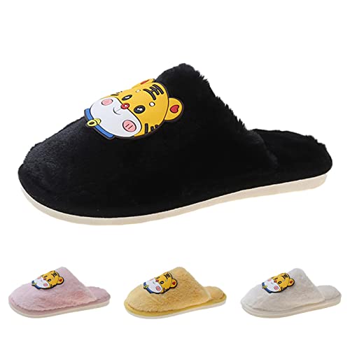 RTPR Zapatillas planas cómodas zapatillas de mujer zapatillas de interior lindo de dibujos animados animal ligero invierno cálido zapatillas de algodón oferta flash mujer zapatos, rojo, 39 EU