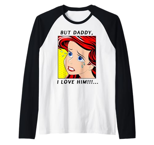 T-shirt Baseball Raglan Ariel La Petite Sirène Disney pour Fan de Pop Culture