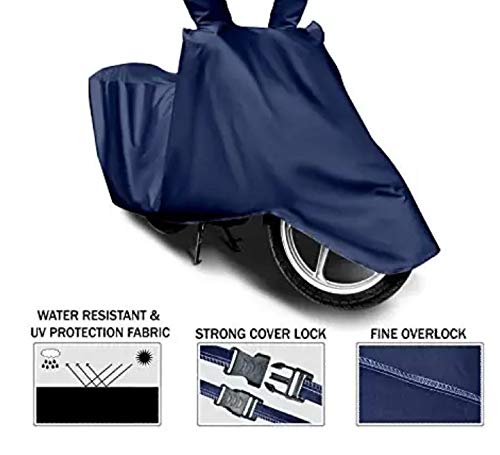 Dhruv Creation Bike Body Cover for Honda Shine sp 125 (Blue)
