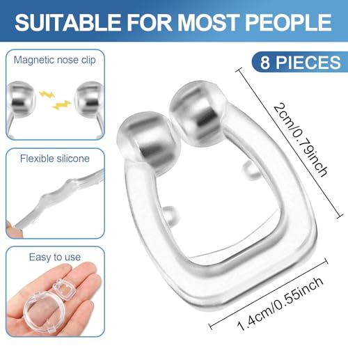 Nasenclip Yagaspantery 8er Set – Anti-Schnarchclips für besseren Schlaf