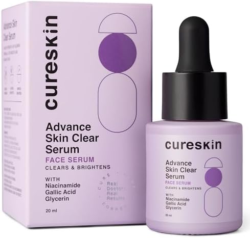 Cureskin Advance Skin Clear Serum with Niacinamide | Brightening Serum for Even-Toned Skin | Reduces Appearance of Blemishes and Uneven Texture, 20 ml (Pack of 1)