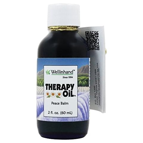 Hanascar Therapy Oil Cobalt Glass Bottle, 2 oz, Relaxation Cover