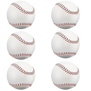 2 Pack Blank Baseballs Solid Cork Core, 9 Inch Baseball Balls Unmarked Autographs Baseball for League Play, Pitching, Hitting, Batting, Fielding, Autograph, Gifts