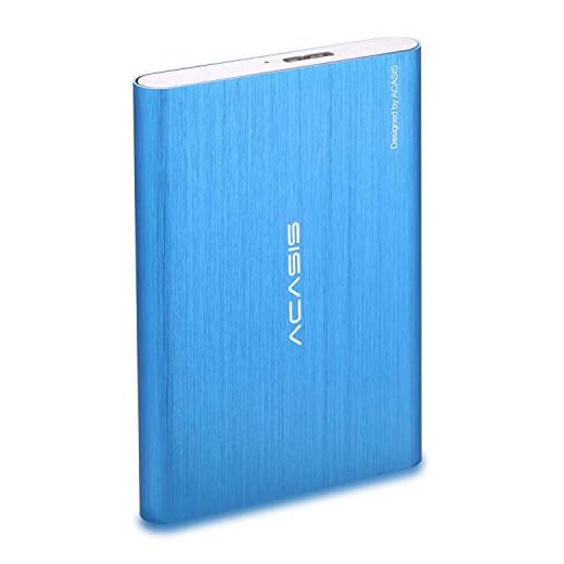 Acasis USB3.0 2.5" Portable External Hard Drive 320GB Hard Disk for Desktop Laptop HDD (320GB, Blue)