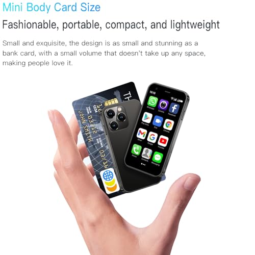 viqee Mini Unlocked Phones, 4G/3G Cell Phone 2G+16GB Smartphone 2.5 Inch Android Quad Core 3000mAh Standby Small Mobile Phone Student Pocket Cell Phone Dual SIM/GPS/Face ID - Image 5