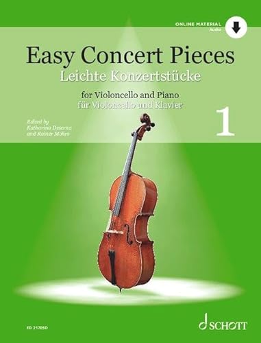 Easy Concert Pieces Band 1: Band 1. Violoncello und Klavier. Ausgabe mit Online-Audiodatei.