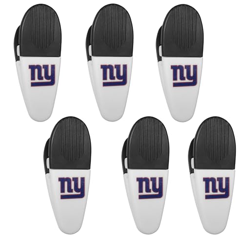 Siskiyou Sports NFL New York Giants Chip Clip Magnets, 6pk White, One Size