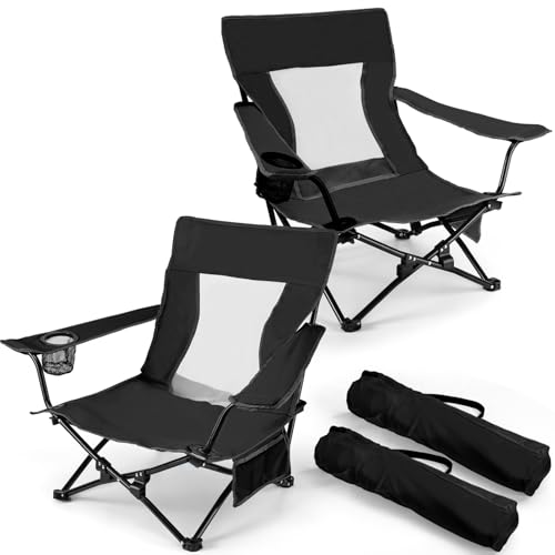 Joyfair Beach Camping Chair (2 Pack), Outdoor Folding Chair for
