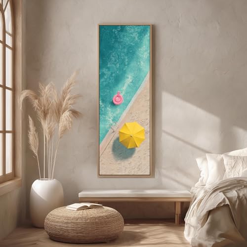 Tableau déco impression d'art aérienne sur toile grand format vertical - 2