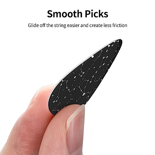 Lot de 12 médiators de guitare en forme de constellation étoilée – Tendance et durable – Dans une boîte pour ukulélé guitare électrique basse - Les Beatles, Paul McCartney, John Lennon, RIngo Starr, George Harrison Lot de 12 médiators de guitare en forme de constellation étoilée - Tendance et durable - Dans une boîte pour ukulélé guitare électrique basse – Image 4