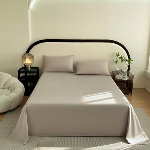 Drap plat de qualité hôtelière 245x270cm uni en coton haut de gamme - 2